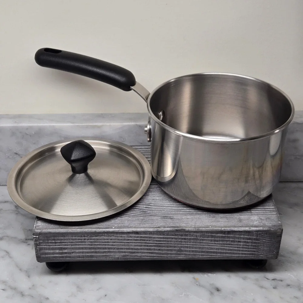 KitchenAid 2 Qt. Saucepan w/ Lid Copper Bottom 18/10 Stainless Steel Pot Quality